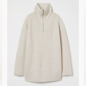 H&M half zip knit sweater